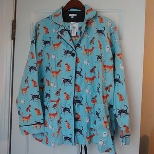 NWT|Adorable Cat Print PJs